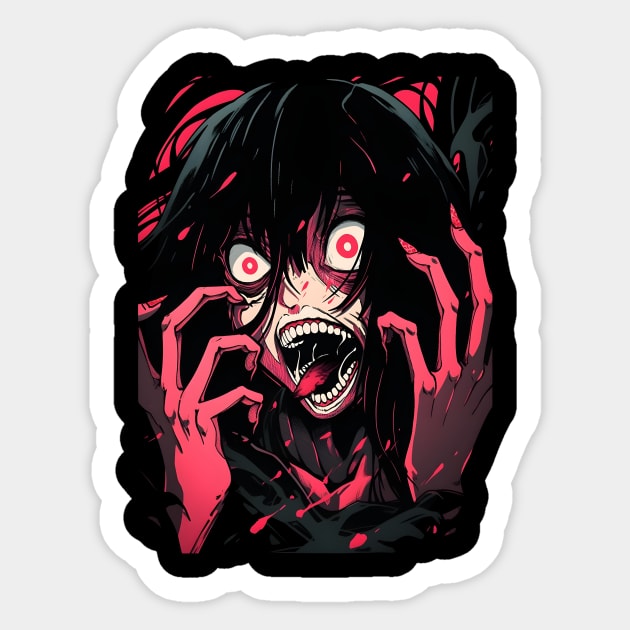 The Screaming Girl Sticker by The Digital Den